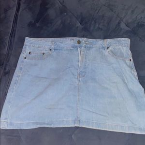 Denim Mini Skirt